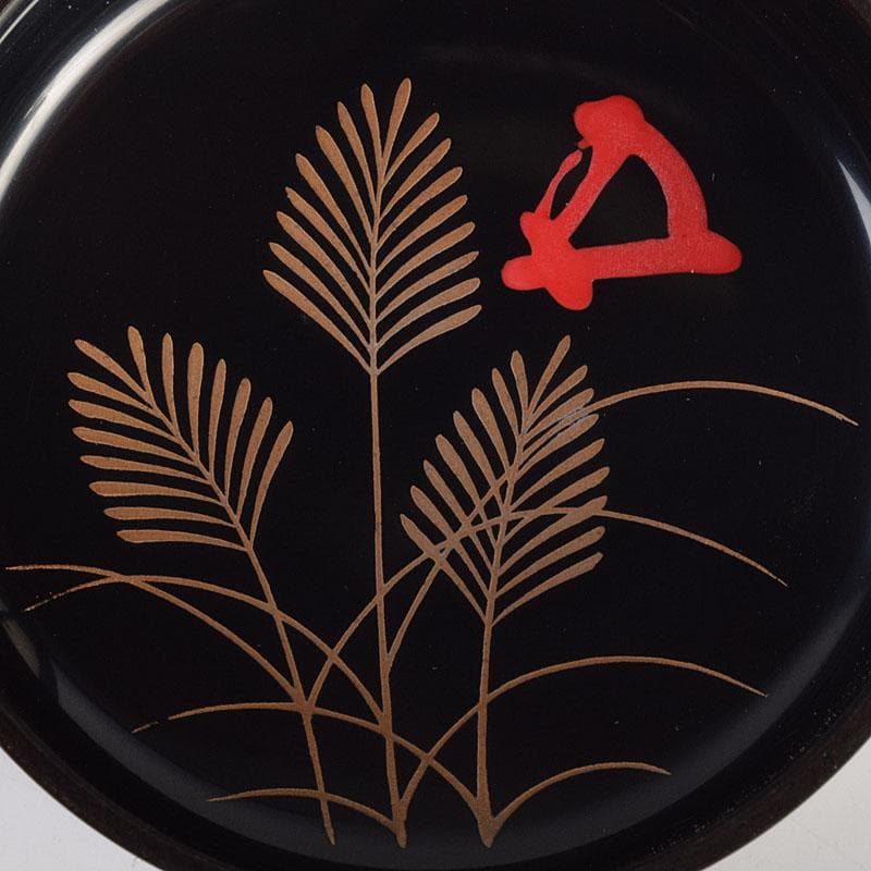 茶道具　中村宗哲作　螺鈿装飾　鈴虫蒔絵　中棗　共布　鵬雲斎極め箱　M　R9228