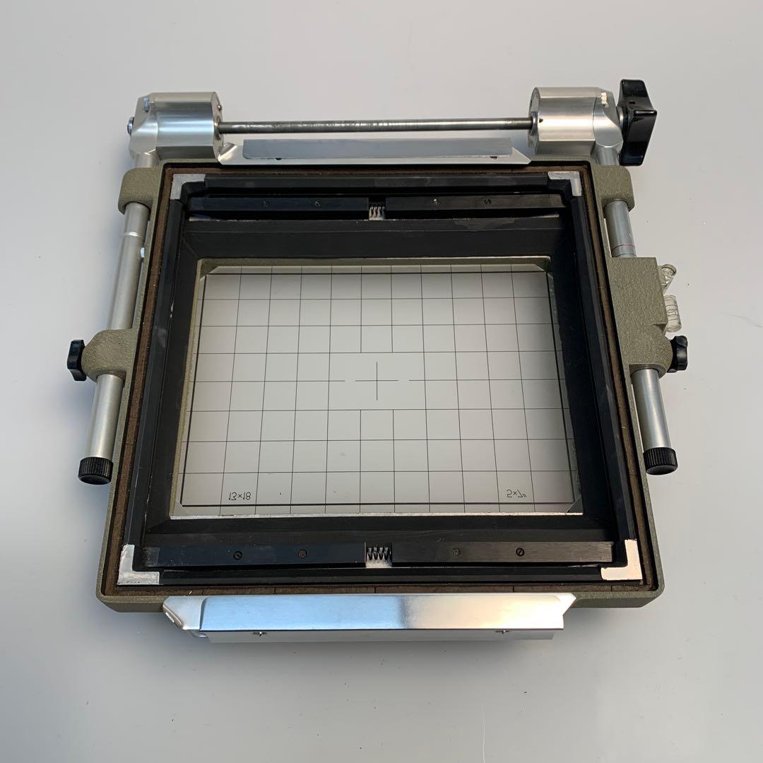 Sinar 5×7スクリーンバック ピントグラス枠 Cタイプ 広角蛇腹つき