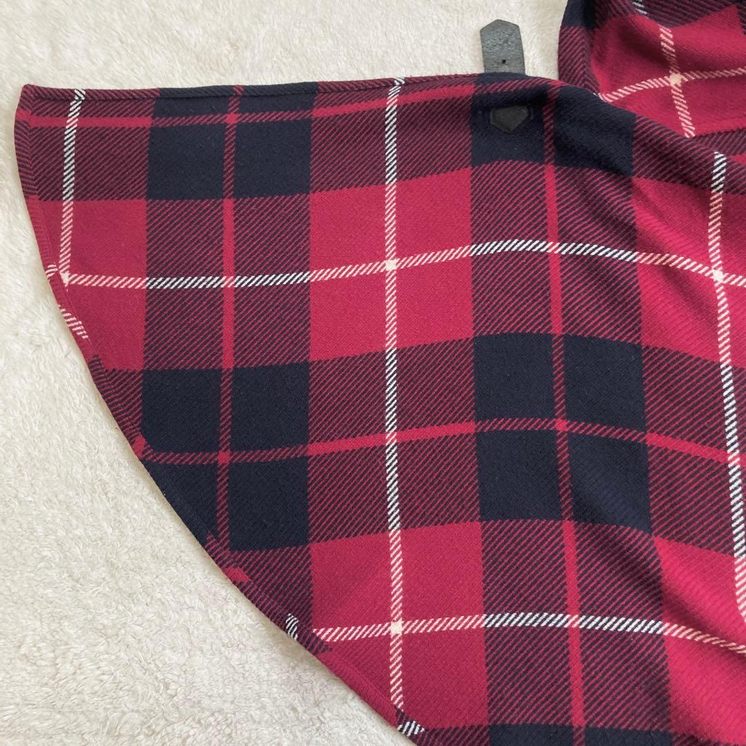 美品✨BURBERRY BLUE LABEL　フード付きポンチョ　ホースロゴ