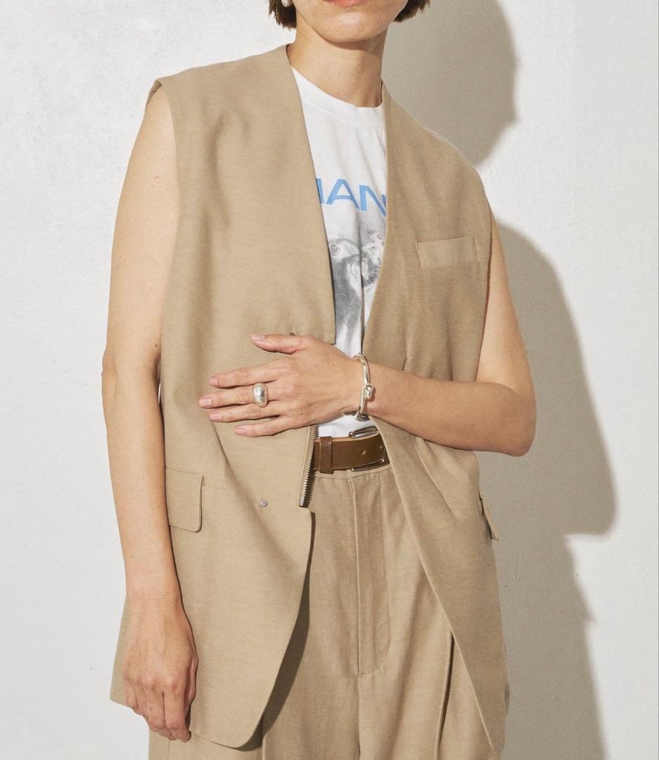 Whim Gazette / GEMINI ジレ　ベージュ