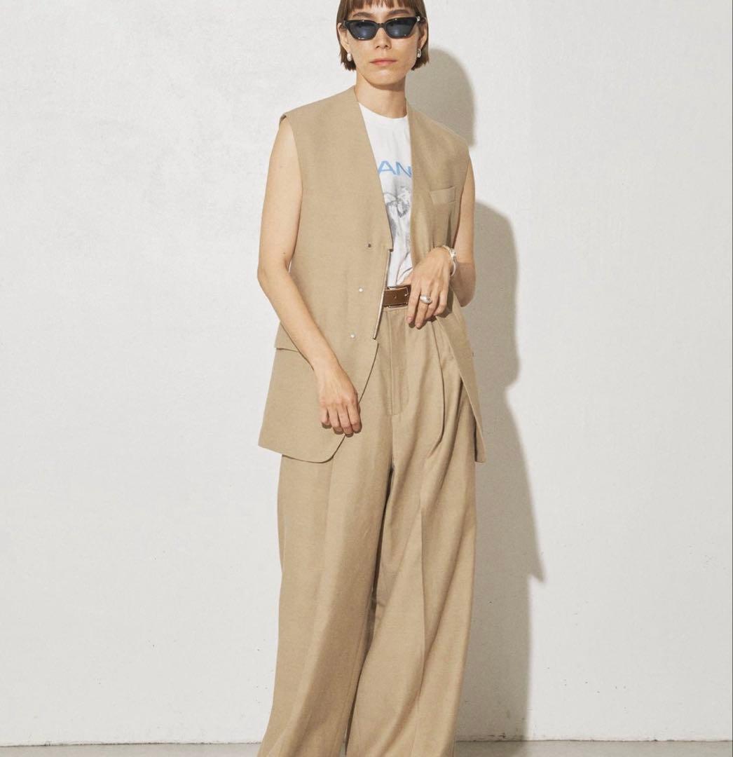 Whim Gazette / GEMINI ジレ　ベージュ