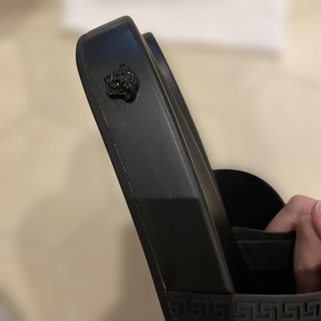 VERSACE ブラック ビーチサンダル　40