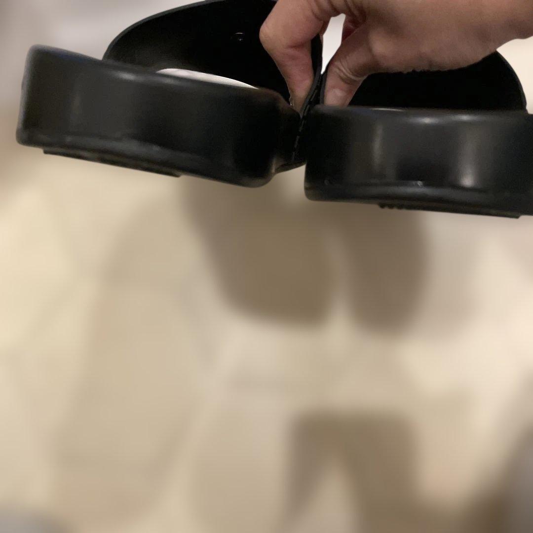 VERSACE ブラック ビーチサンダル　40