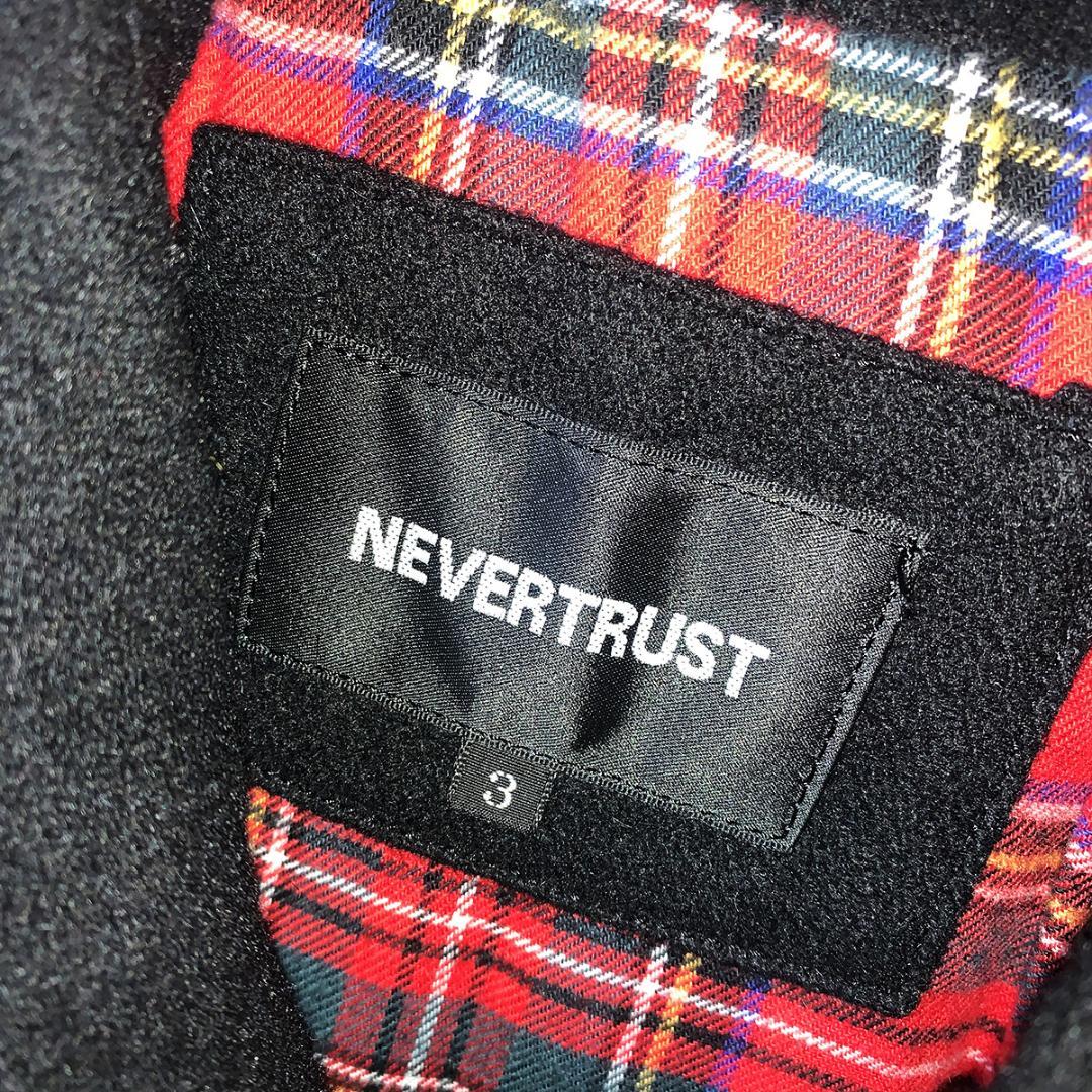 NEVERTRUST　裏地タータン　ドンキージャケット　本革使用　モッズ　パンク
