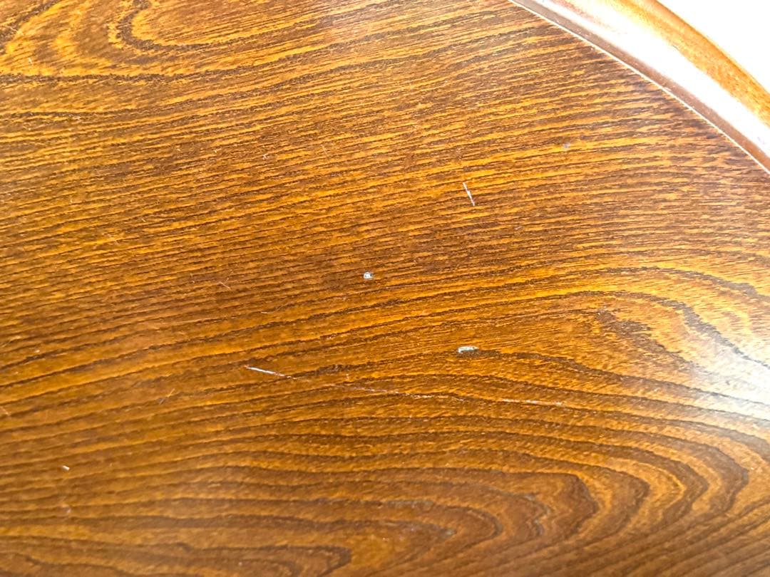 【ジュン様：引き取り専用】木製 折り畳み円卓 丸ちゃぶ台 座卓 猫脚