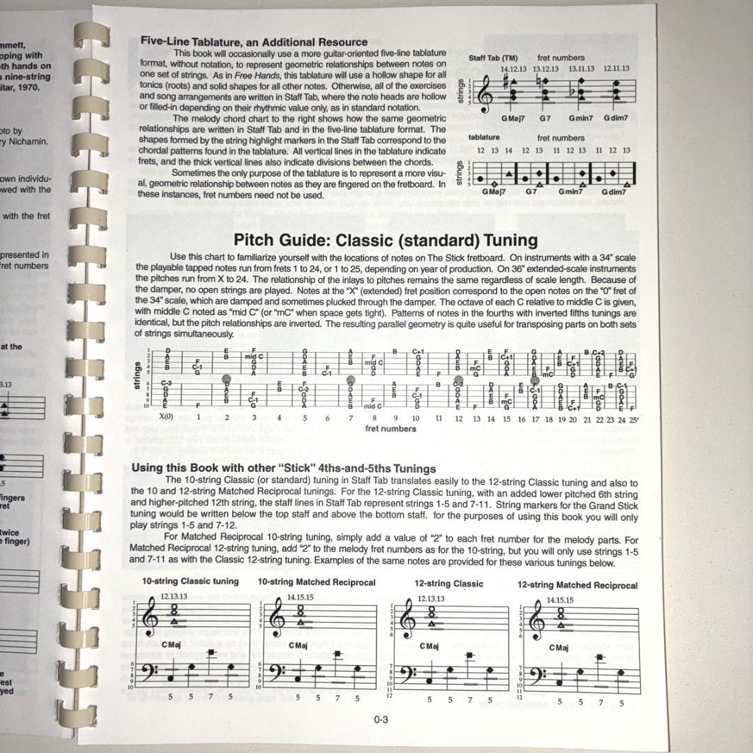 The Stick Book Volume 1チャップマンスティック教則本+CD