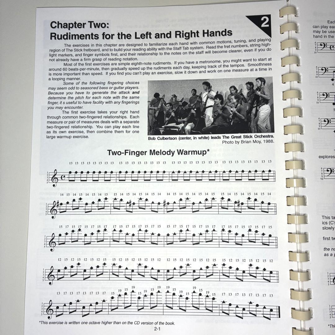 The Stick Book Volume 1チャップマンスティック教則本+CD