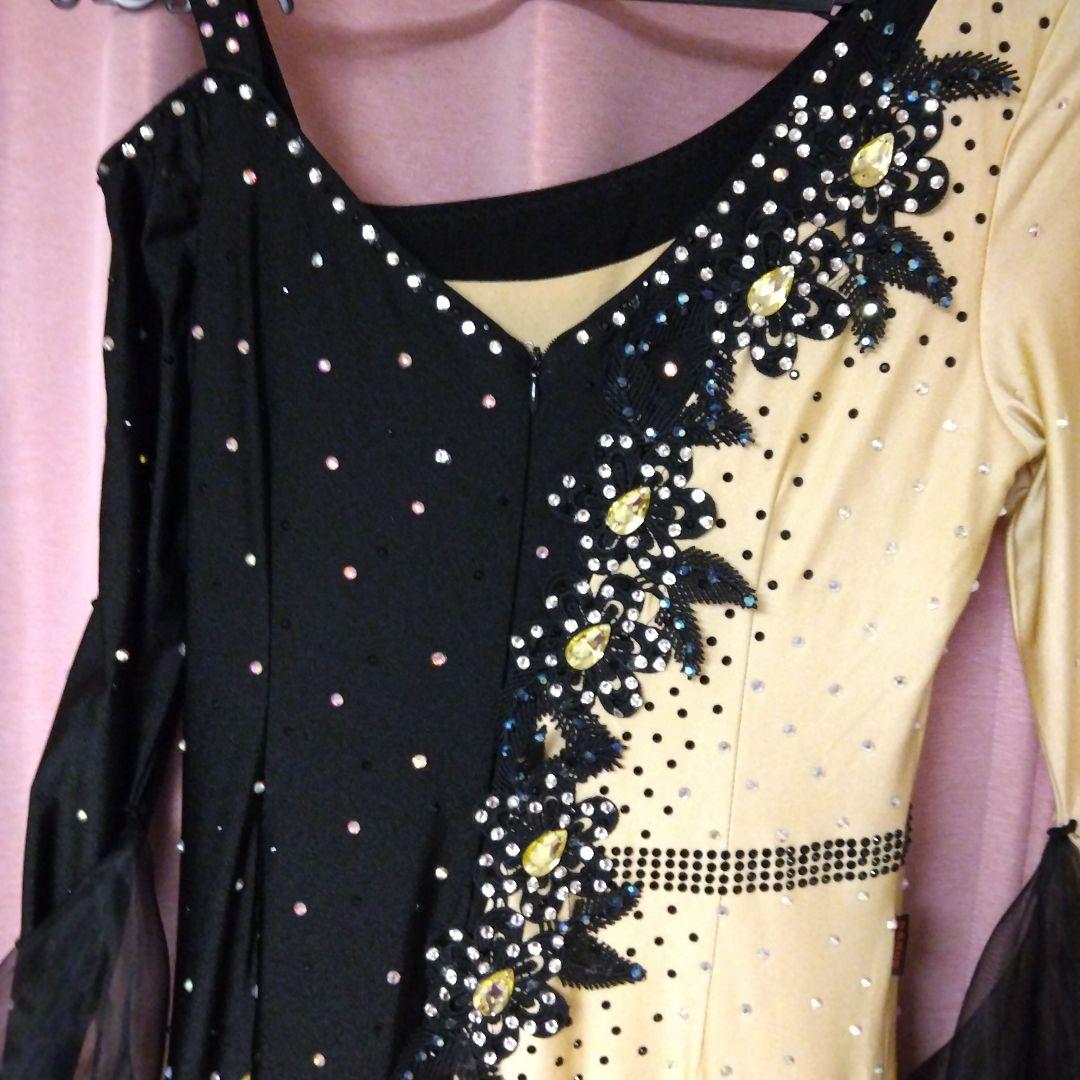 社交ダンス ドレス ビジュー付き Ｌサイズ