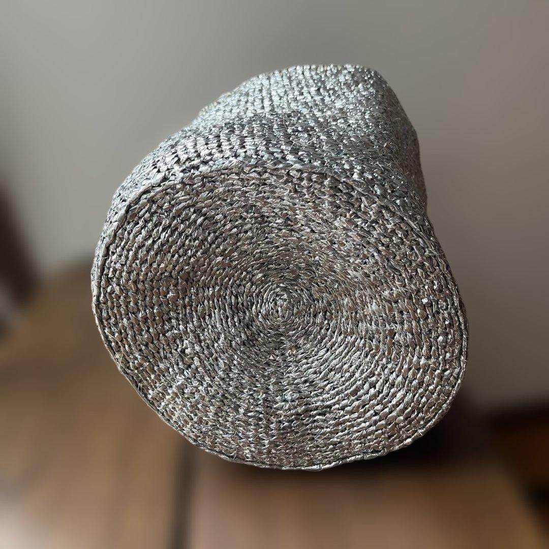 【未使用】RECTANGLE シルバーバスケット スモールショルダー