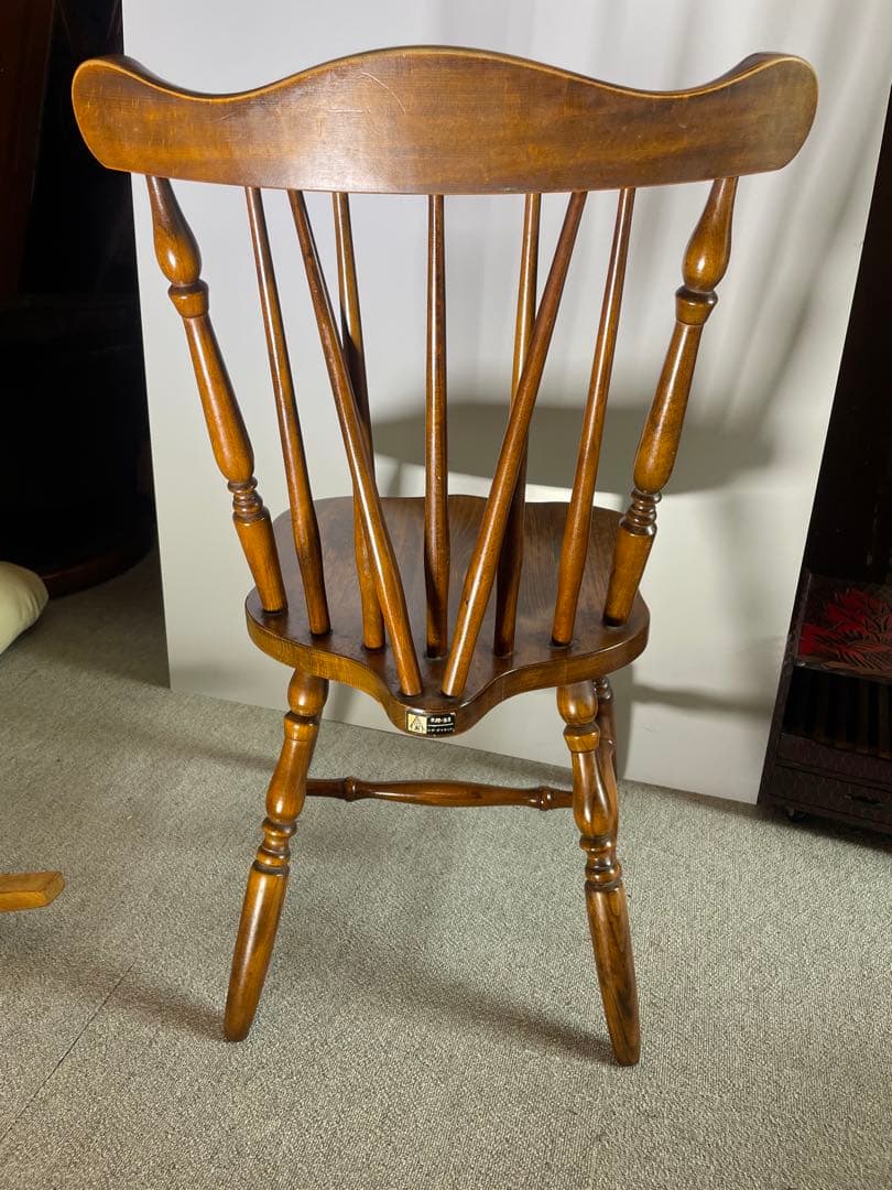 昭和レトロ 飛騨の家具　ヒダダイネット ウインザーチェア 木製椅子 ビンテージ