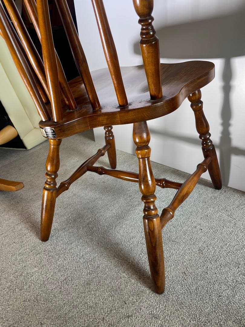 昭和レトロ 飛騨の家具　ヒダダイネット ウインザーチェア 木製椅子 ビンテージ