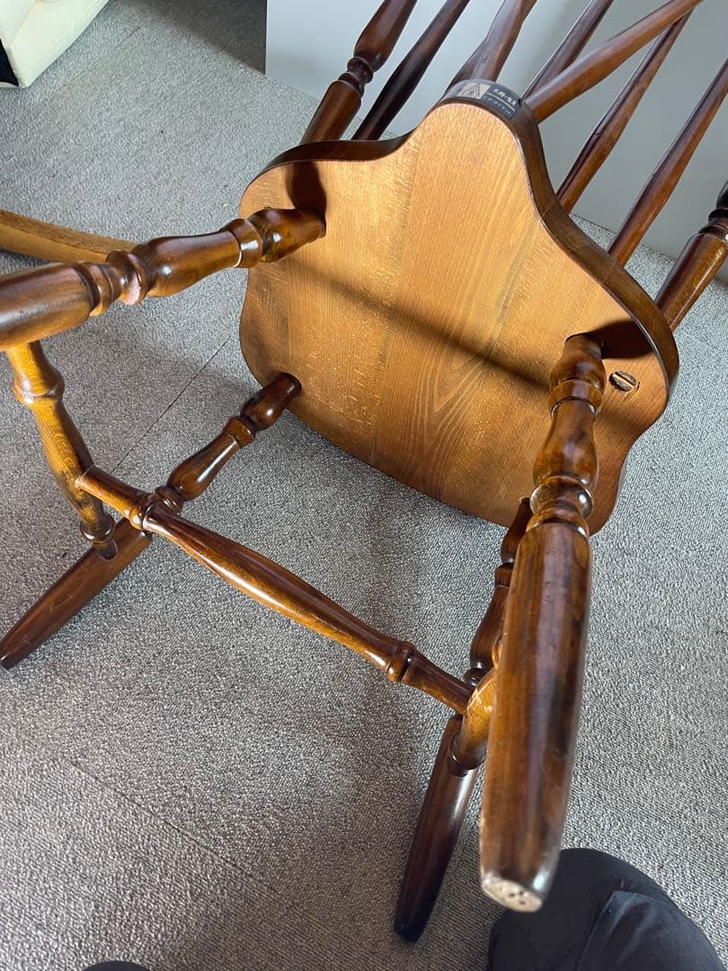 昭和レトロ 飛騨の家具　ヒダダイネット ウインザーチェア 木製椅子 ビンテージ