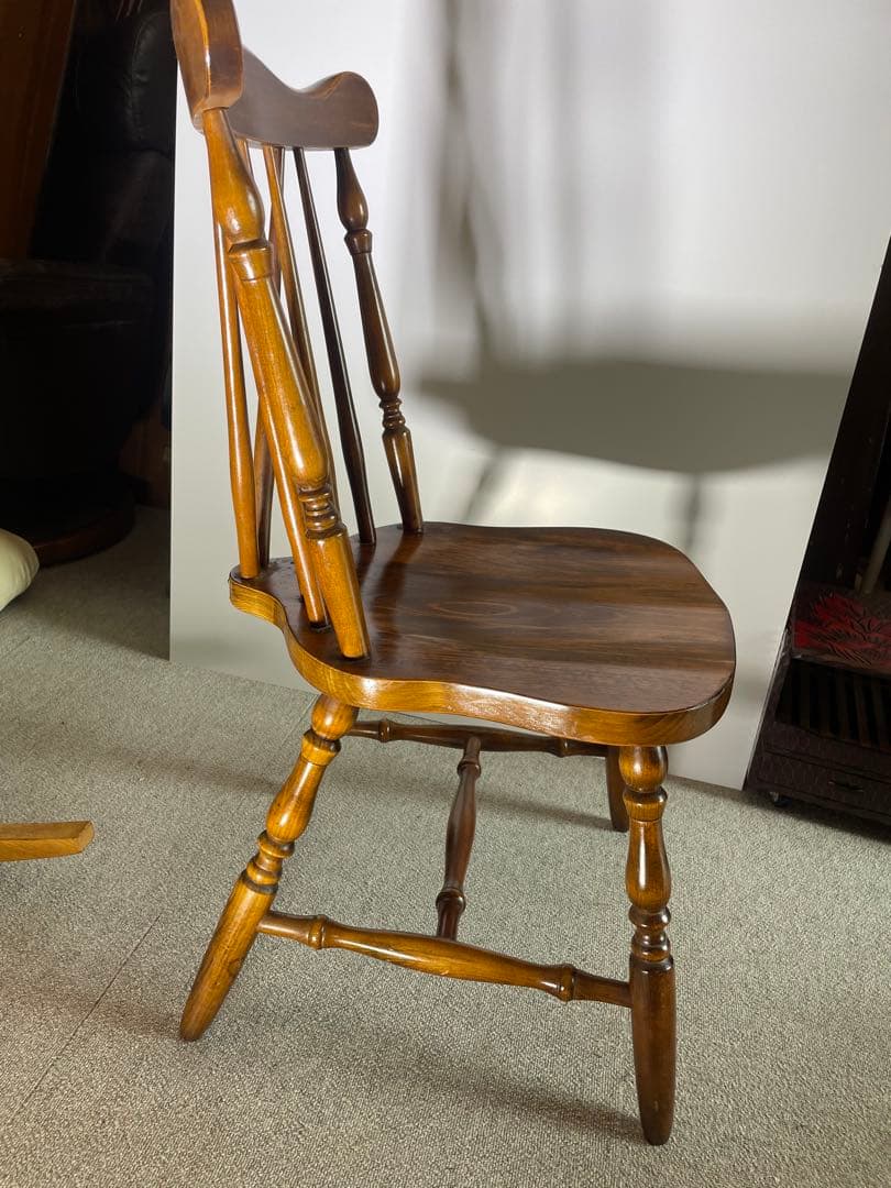 昭和レトロ 飛騨の家具　ヒダダイネット ウインザーチェア 木製椅子 ビンテージ