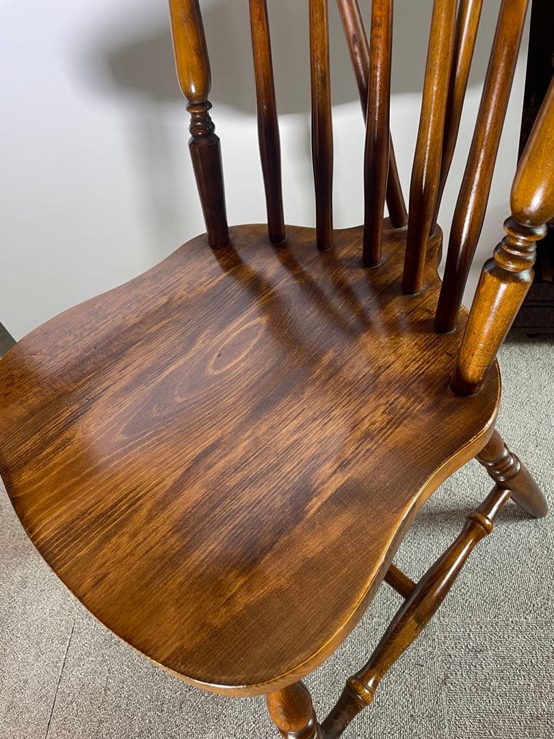 昭和レトロ 飛騨の家具　ヒダダイネット ウインザーチェア 木製椅子 ビンテージ