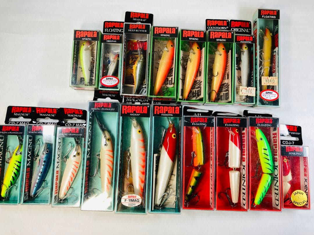 【Rapala】バス釣り引退 ラパラ ルアーセット 18個