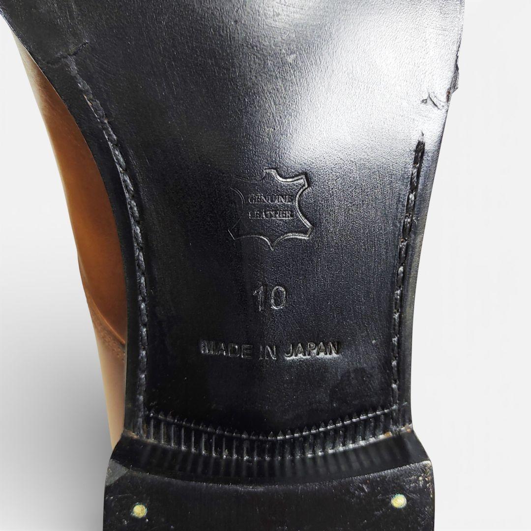 Mon model製|モンモデル|ダブルモンク|レザー|10|薄茶|日本製