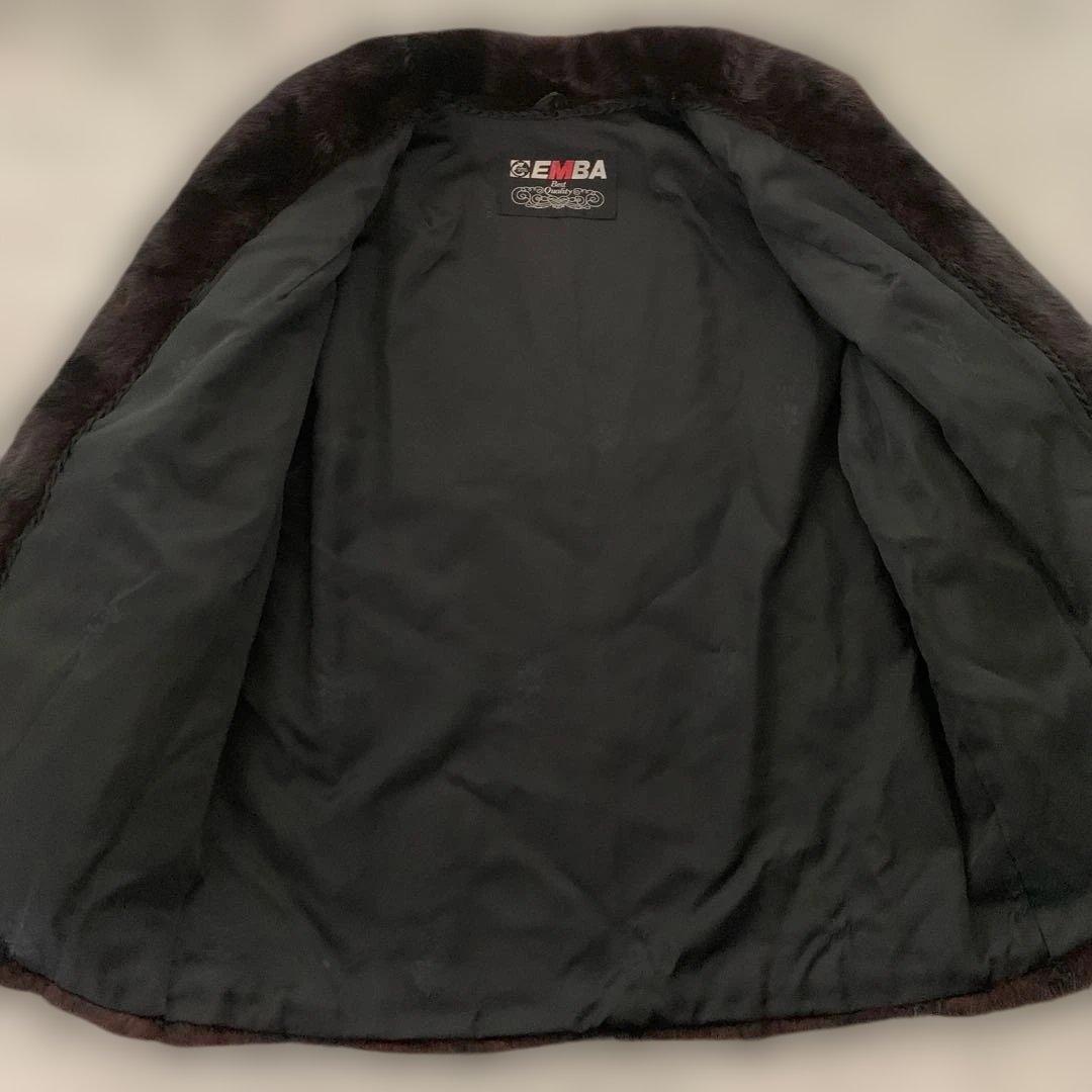 未使用級✨EMBA エンバ✴︎憧れの上質ブルーアイリスミンクコートブラウン系