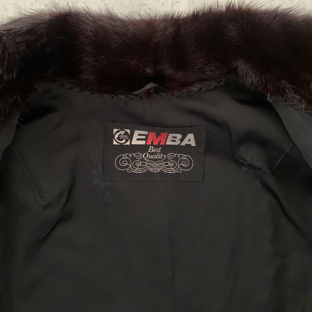 未使用級✨EMBA エンバ✴︎憧れの上質ブルーアイリスミンクコートブラウン系