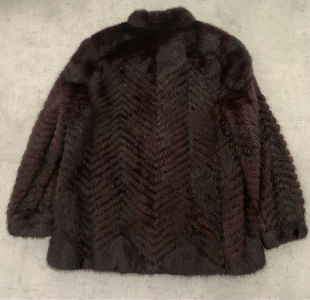 未使用級✨EMBA エンバ✴︎憧れの上質ブルーアイリスミンクコートブラウン系