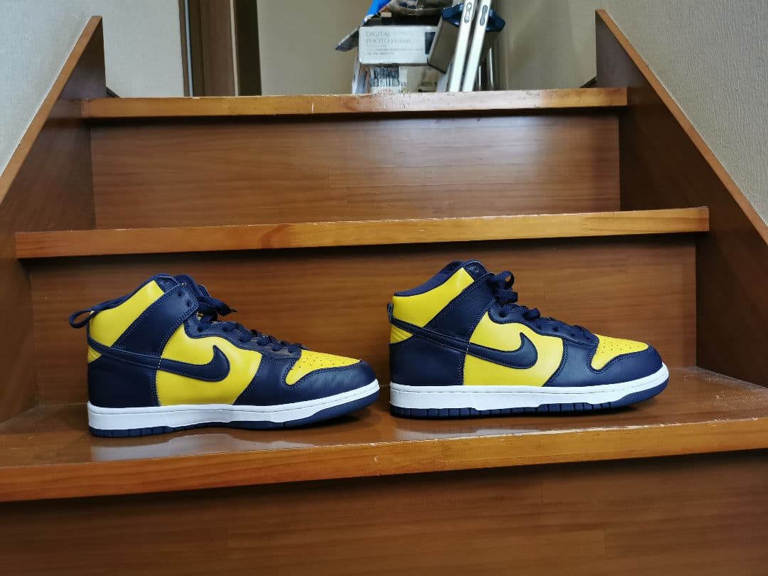 デッドストック商品　ナイキ　ダンクハイ　一番人気ミシガンカラー
