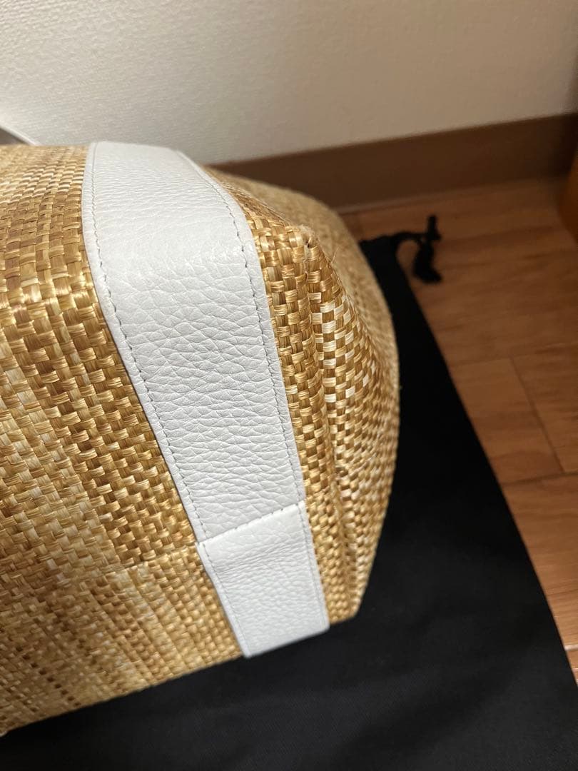 ルネ　Rene Bag\"Souffle\" フラワーモチーフカゴバッグ