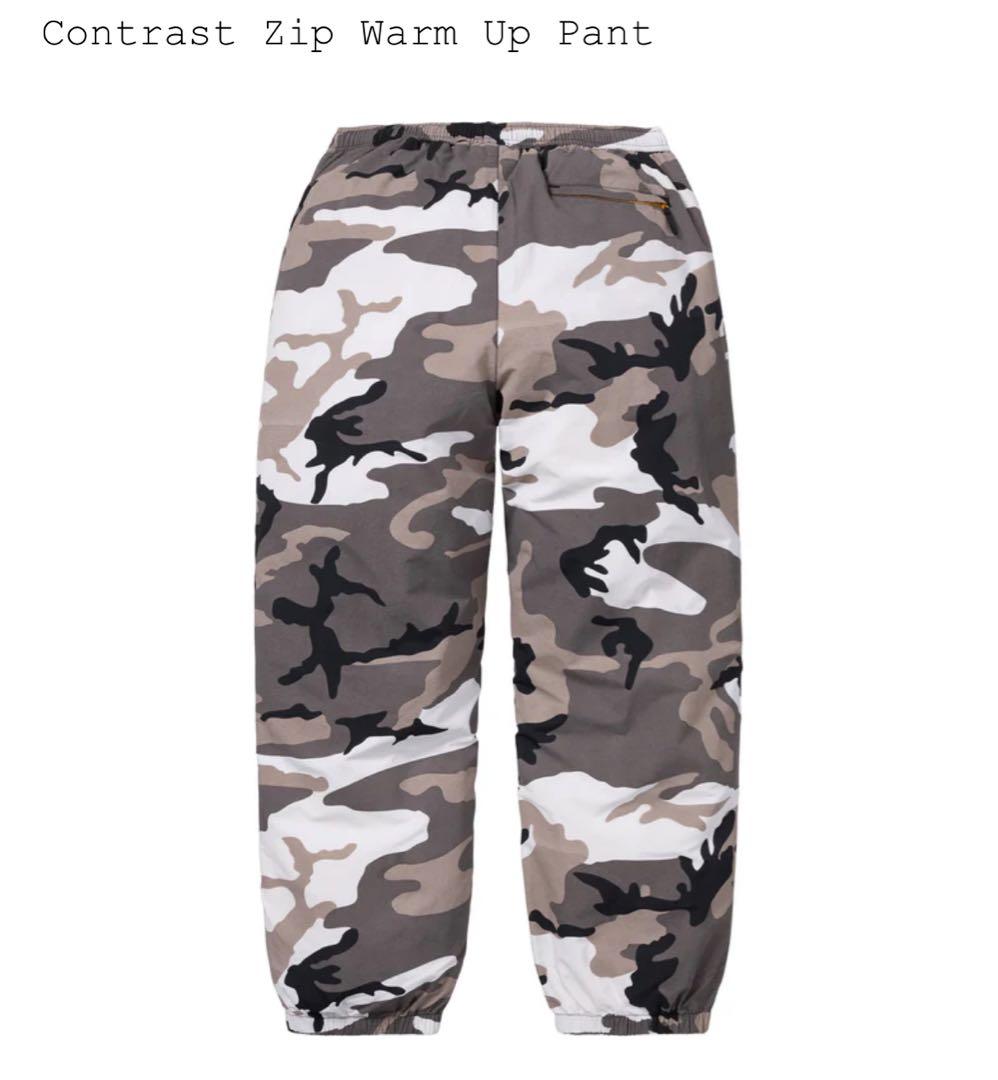 Mサイズ supreme contrast zip warm up pant