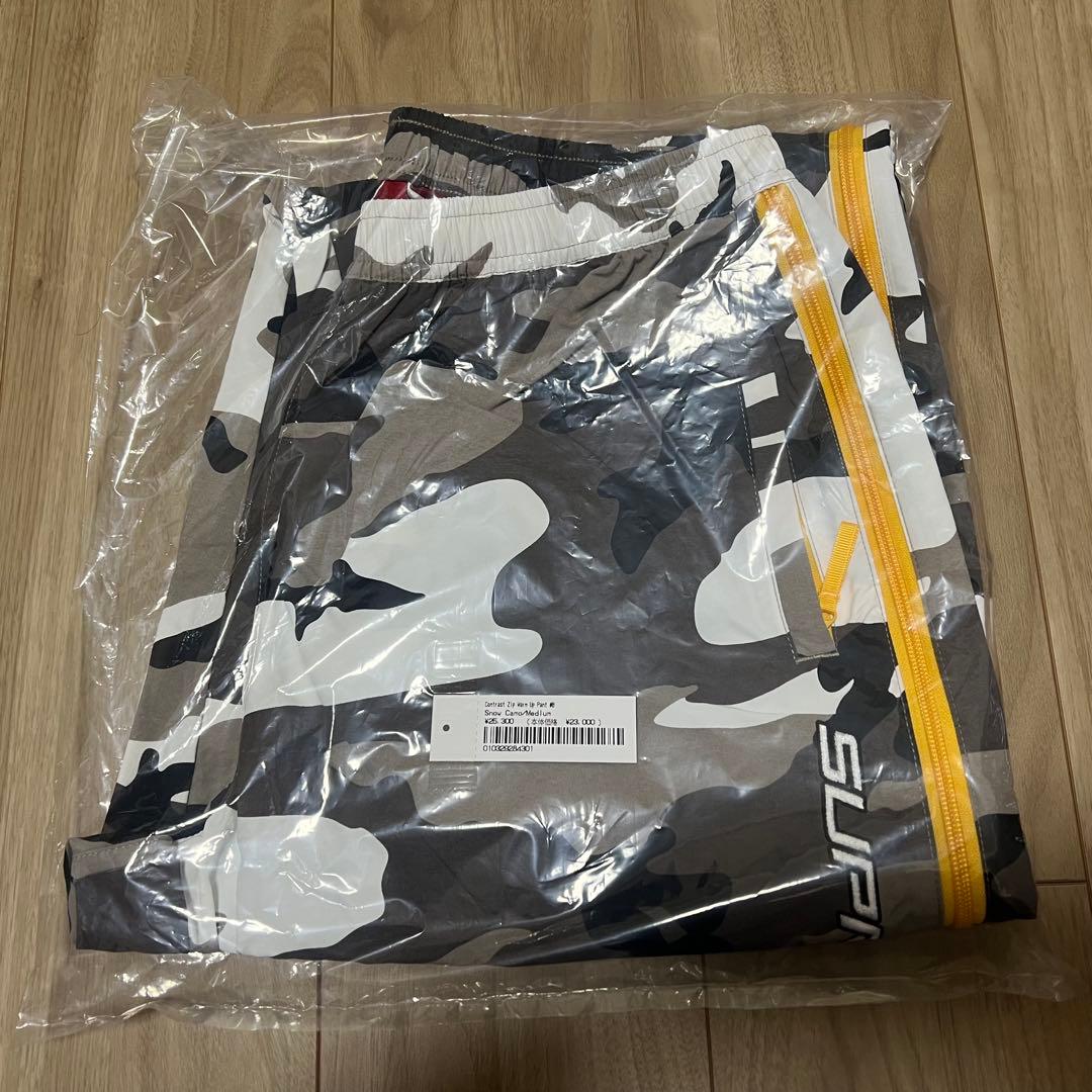 Mサイズ supreme contrast zip warm up pant