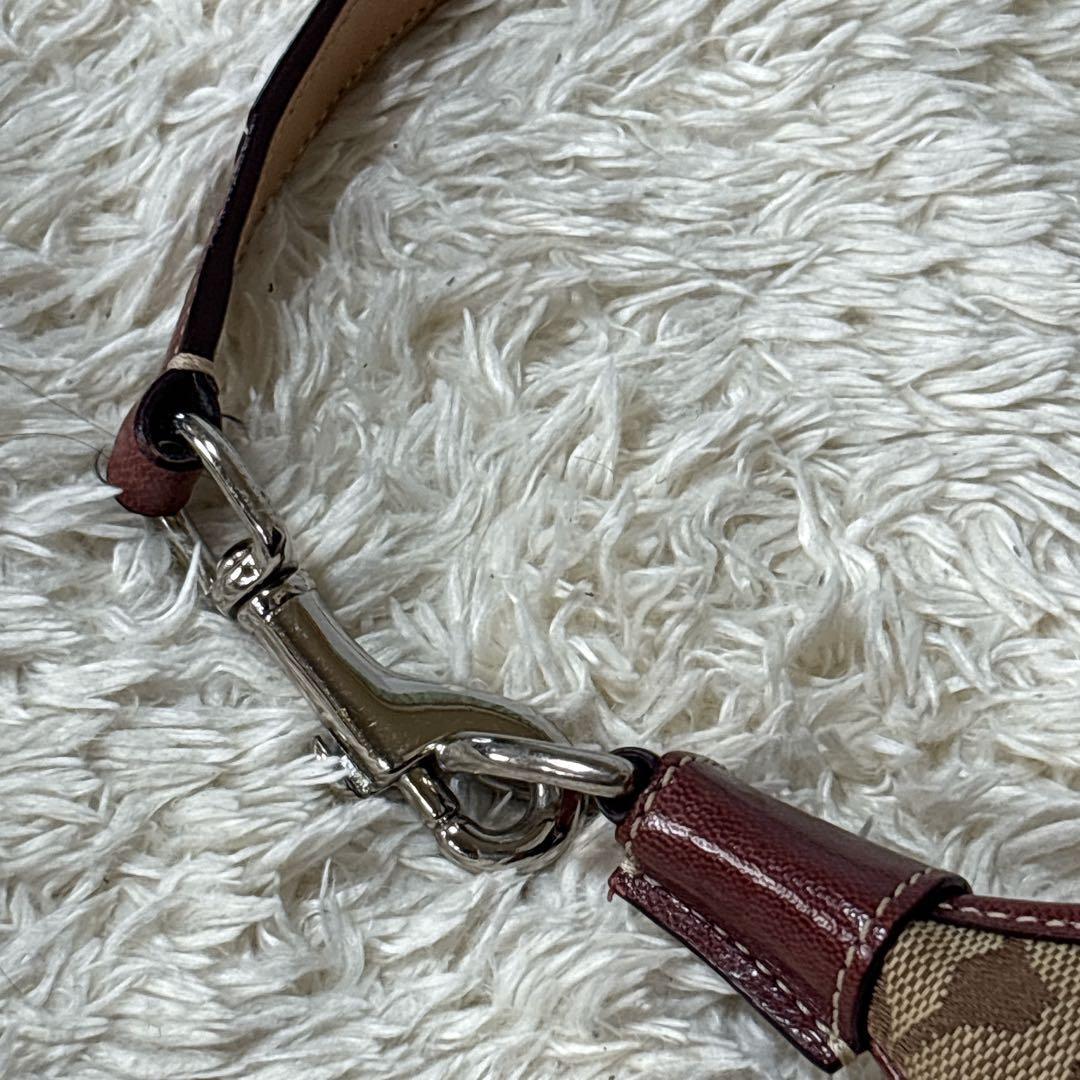 【美品】COACH コーチ シグネチャー ソーホー ワンショルダーバッグ ピンク