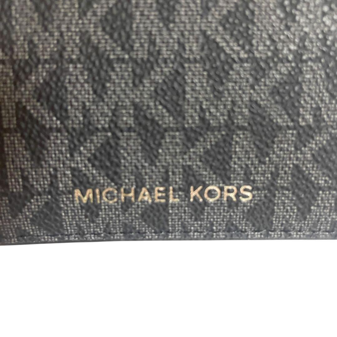新品未使用 MICHAEL KORS 二つ折り財布 ブラック マイケルコース
