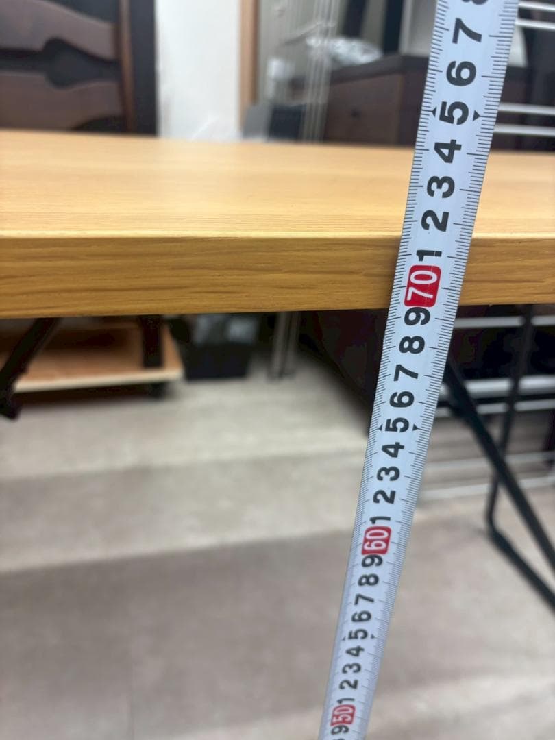 無印良品 折りたたみテーブル 木目調 120×70×70cm たのメル便