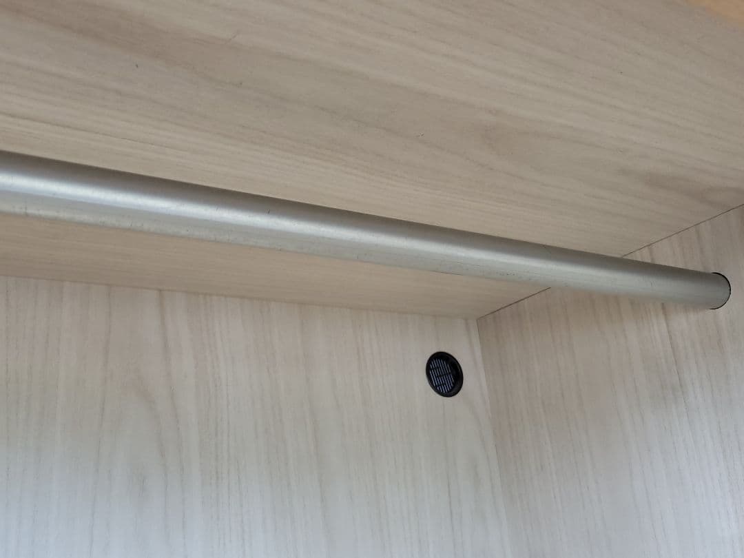 引き取り限定！ワードローブ クローゼット ハンガーラック 鏡付き 高さ175cm