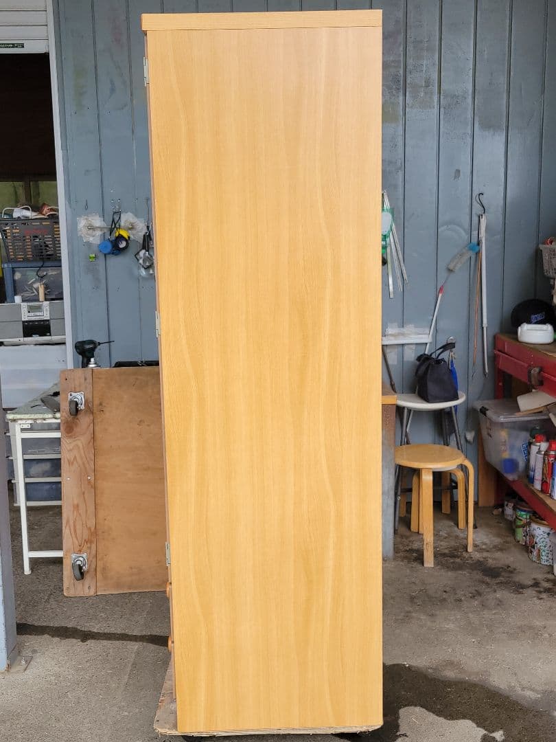 引き取り限定！ワードローブ クローゼット ハンガーラック 鏡付き 高さ175cm