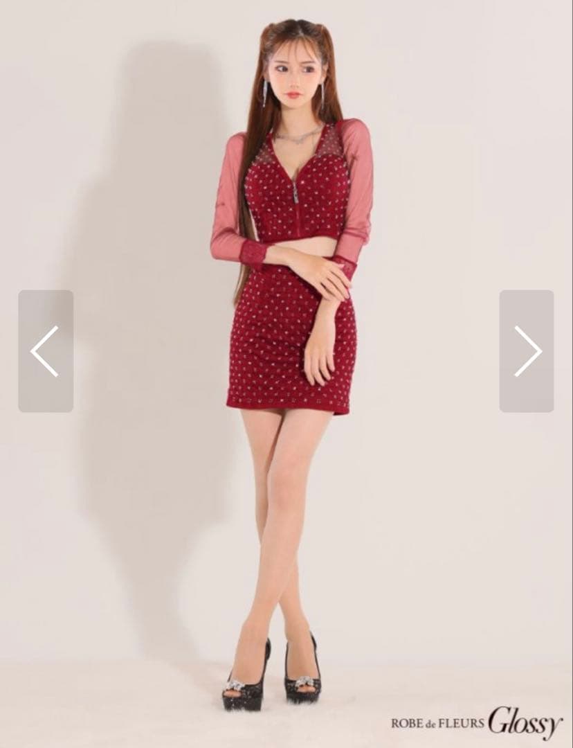 ROBE de FLEURS Glossy ドレス