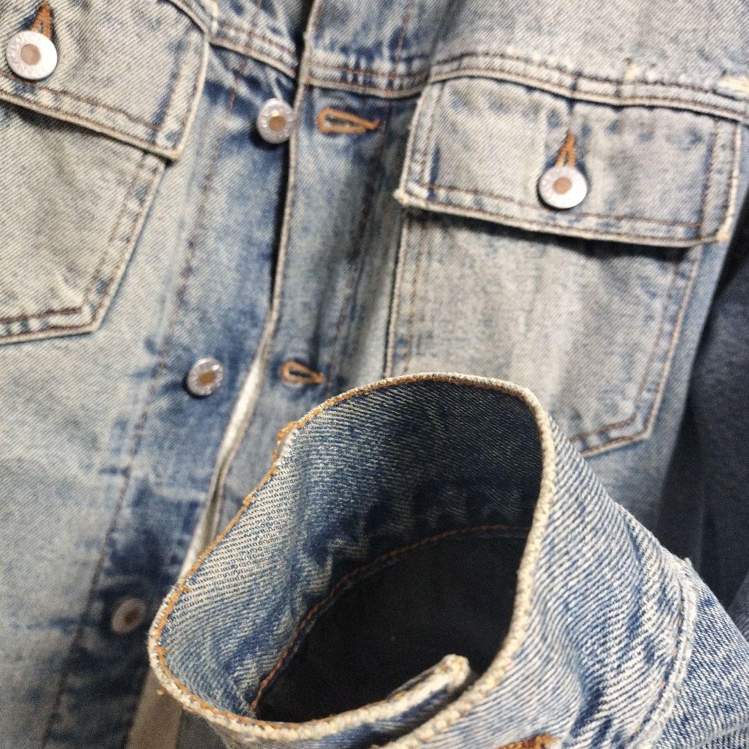 美品 ドルチェ&ガッバーナ 裏ボア ヴィンテージ加工 切替 デニムジャケット L
