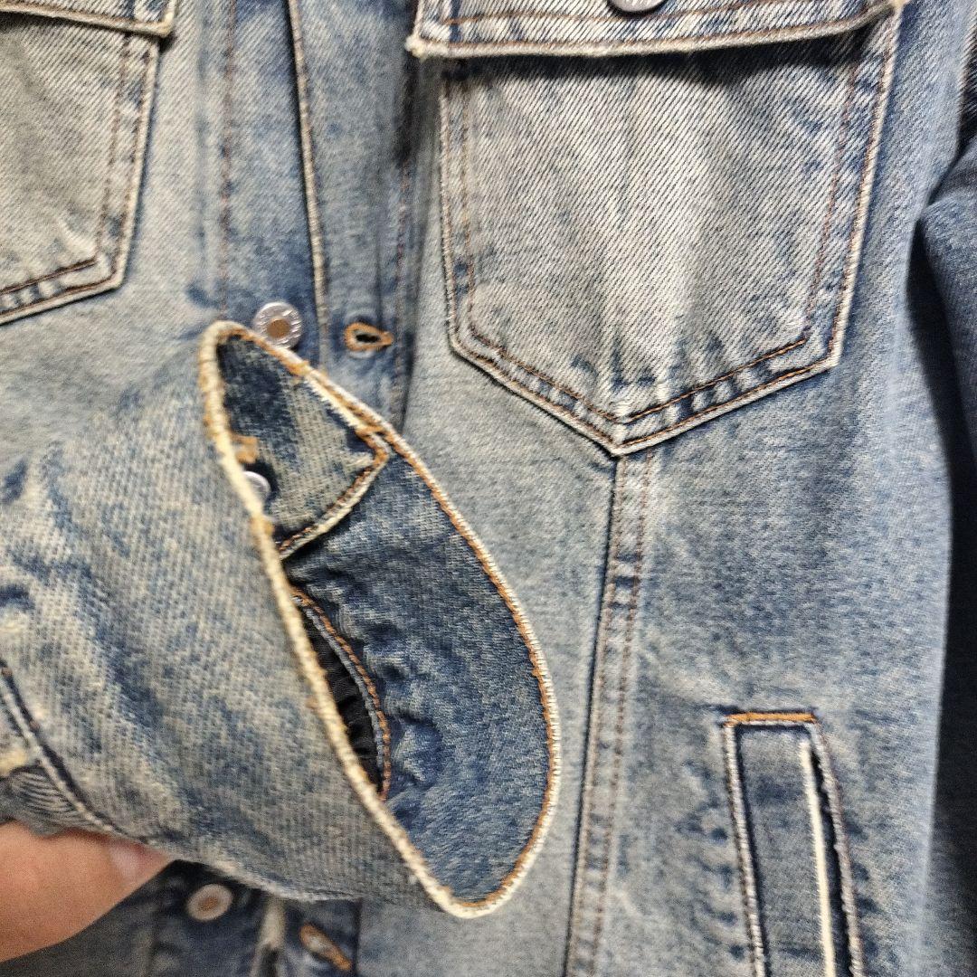 美品 ドルチェ&ガッバーナ 裏ボア ヴィンテージ加工 切替 デニムジャケット L