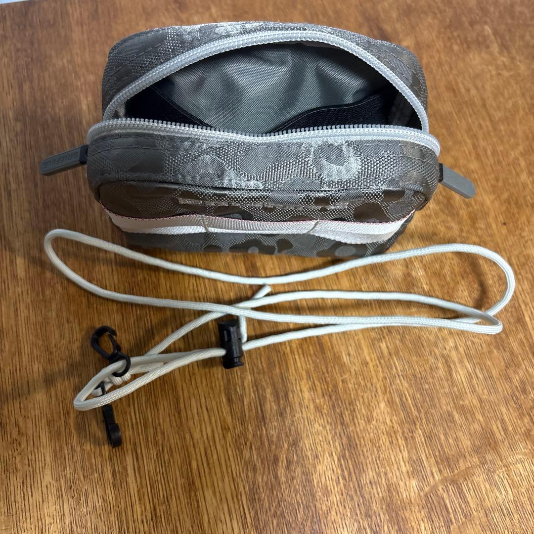 BRIEFING 3WAY POUCH LEOPARD JQ グレー