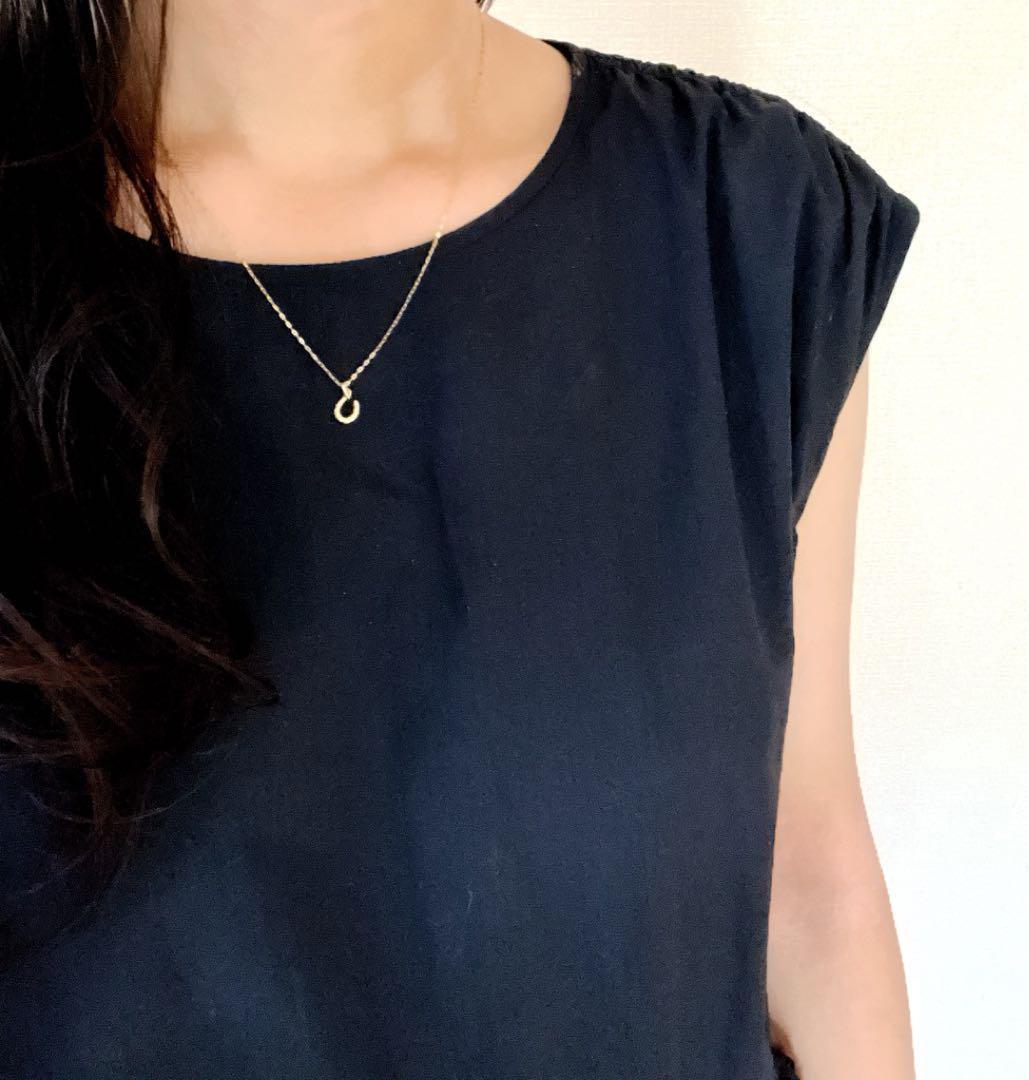 K18 馬蹄 ネックレストップ 18K ホースシュー 刻印 18KYG M