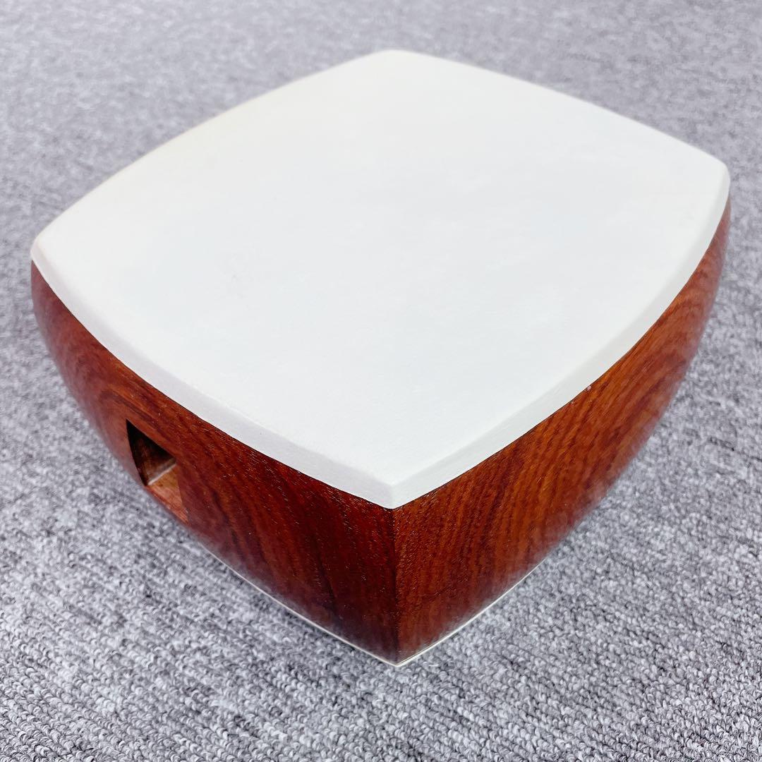 三味線 虎トチ紅木 子持ち綾杉胴 犬皮 二本溝 紅木糸巻き K22 金細 細棹