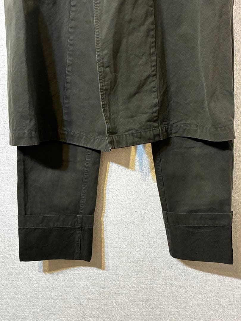 ドリスヴァンノッテン　オリーブ カーゴパンツ ポケット付き