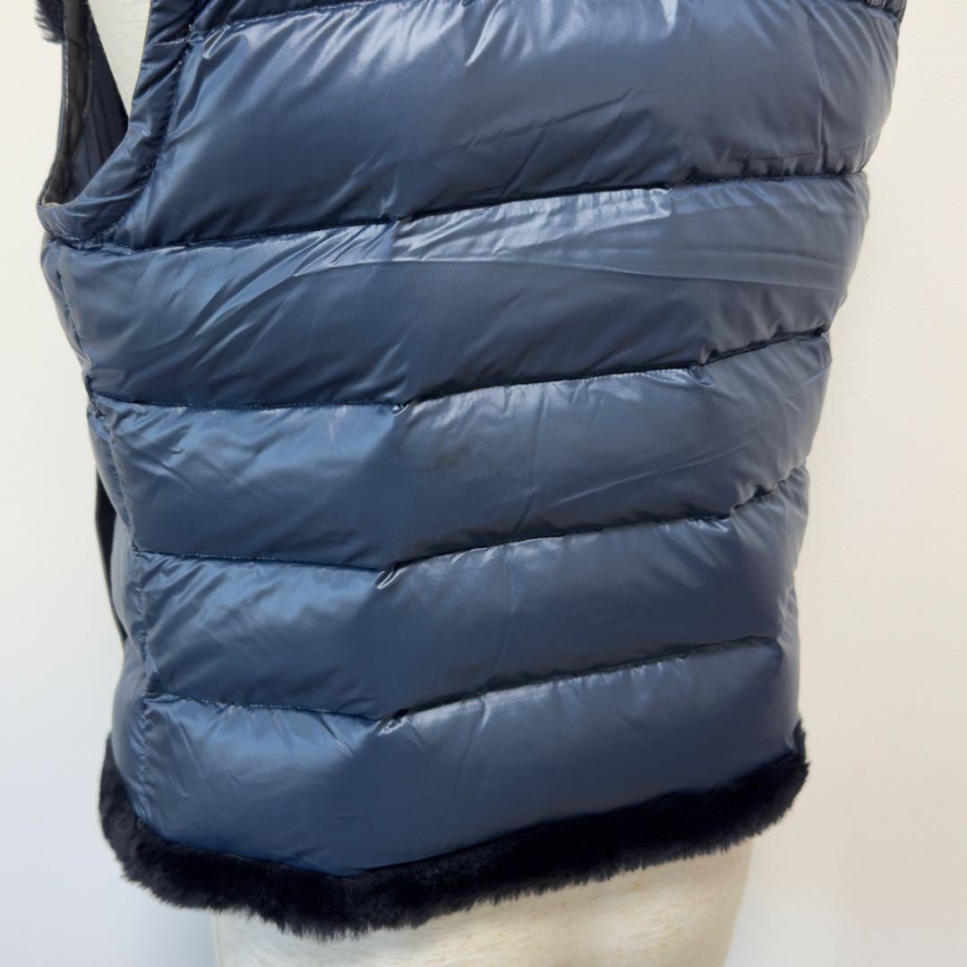 定価19.2万円 エンメティ シアリングムートン×ラムレザーダウンベスト 48