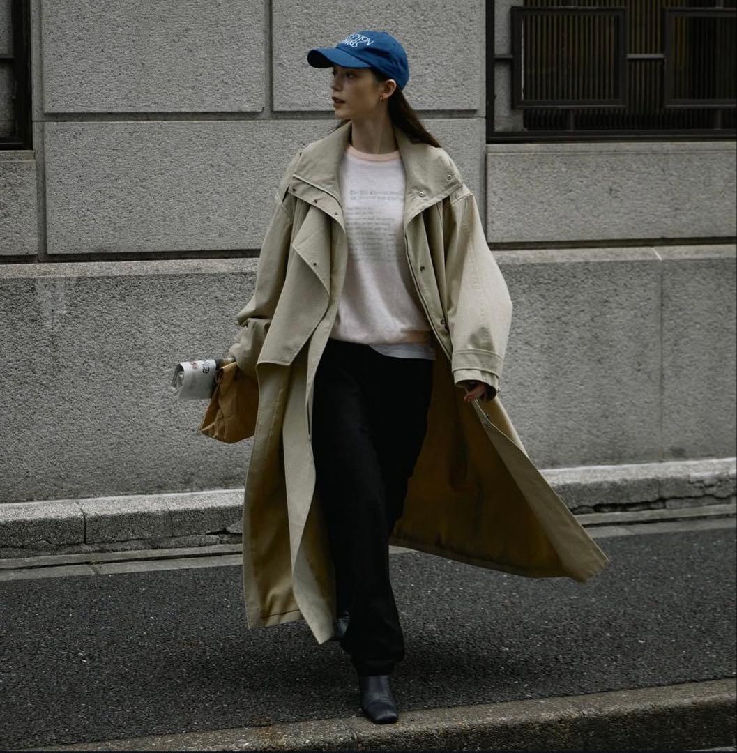 ジャケット・アウター credna trench coat/beige
