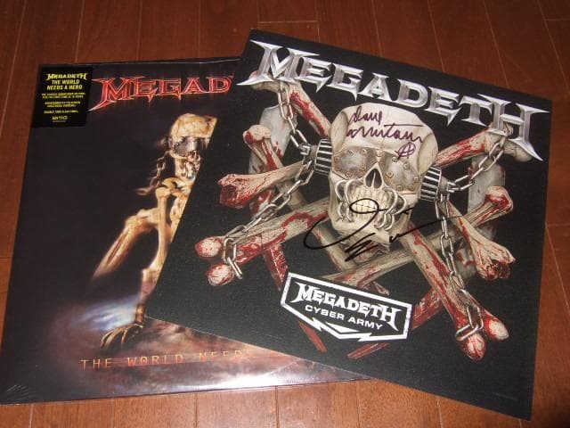 MEGADETH,メガデス,直筆サイン入り,新品レコード,アナログ盤