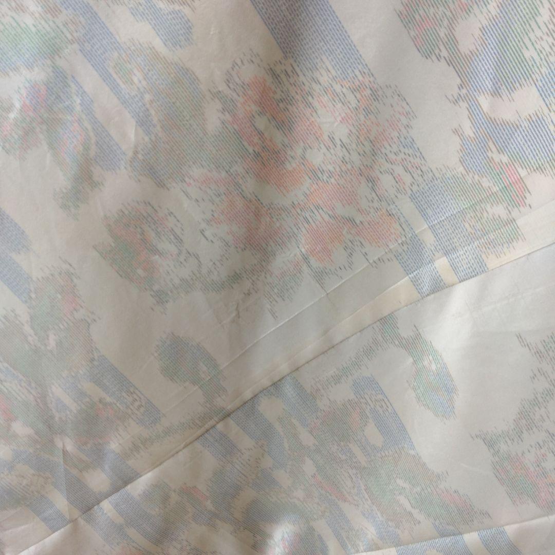 opua様御確認用 白大島紬解き生地からバイアス仕立てワンピース