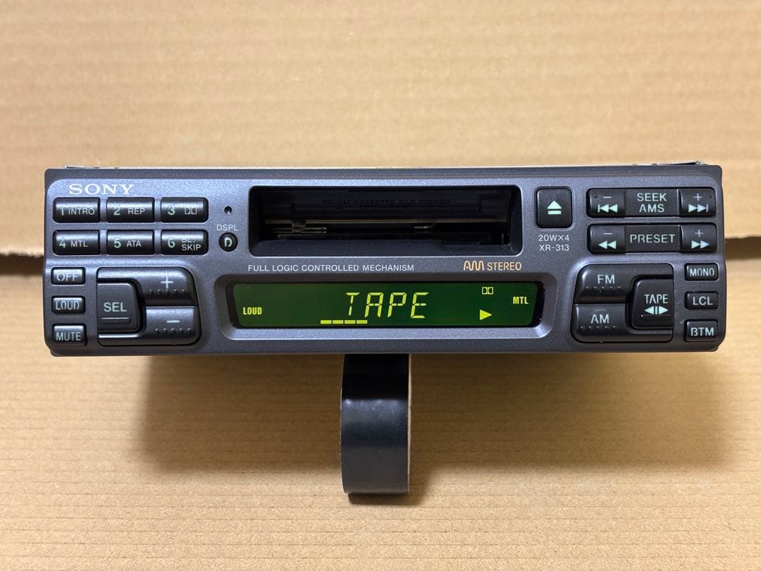 美品 ソニー　1DINカセットデッキ XR-313