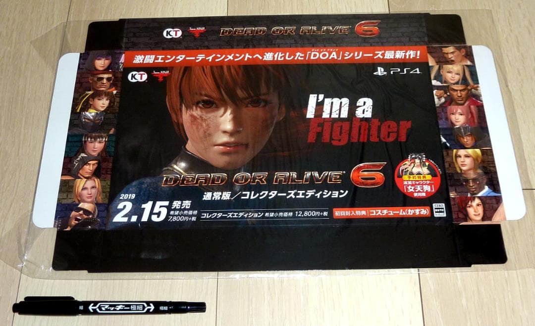 激レア 非売品 POP★デッドオアアライブ6 箱型POP 棚帯 DOA6