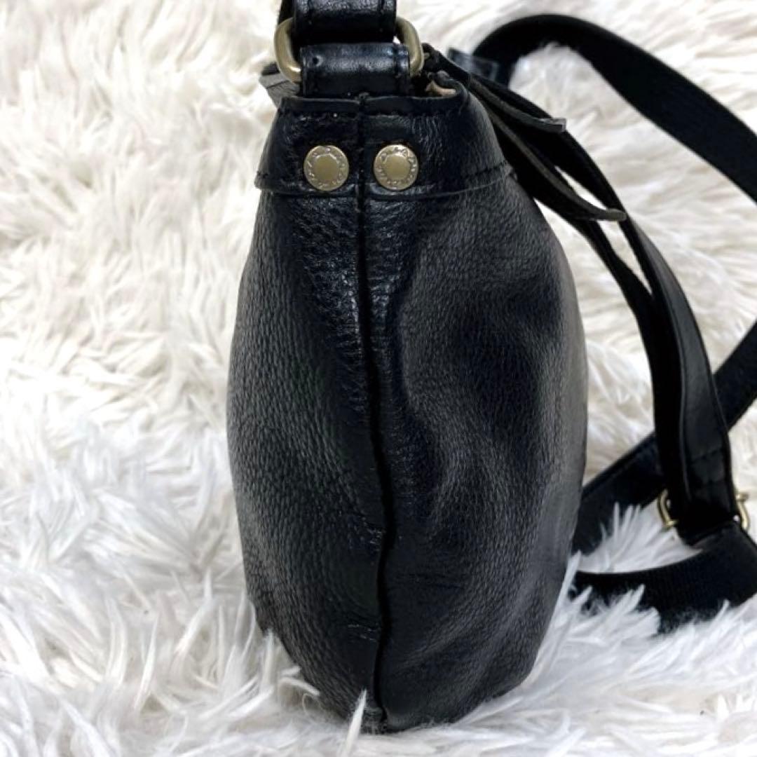 ✨新品 ダコタ ショルダーバッグ ジェントリー レザー ブラック 斜め掛け現行