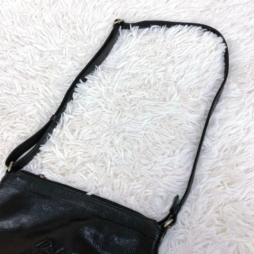✨新品 ダコタ ショルダーバッグ ジェントリー レザー ブラック 斜め掛け現行
