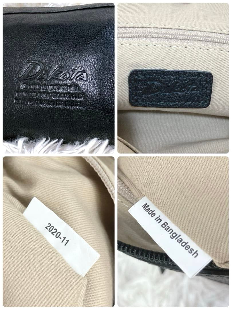 ✨新品 ダコタ ショルダーバッグ ジェントリー レザー ブラック 斜め掛け現行