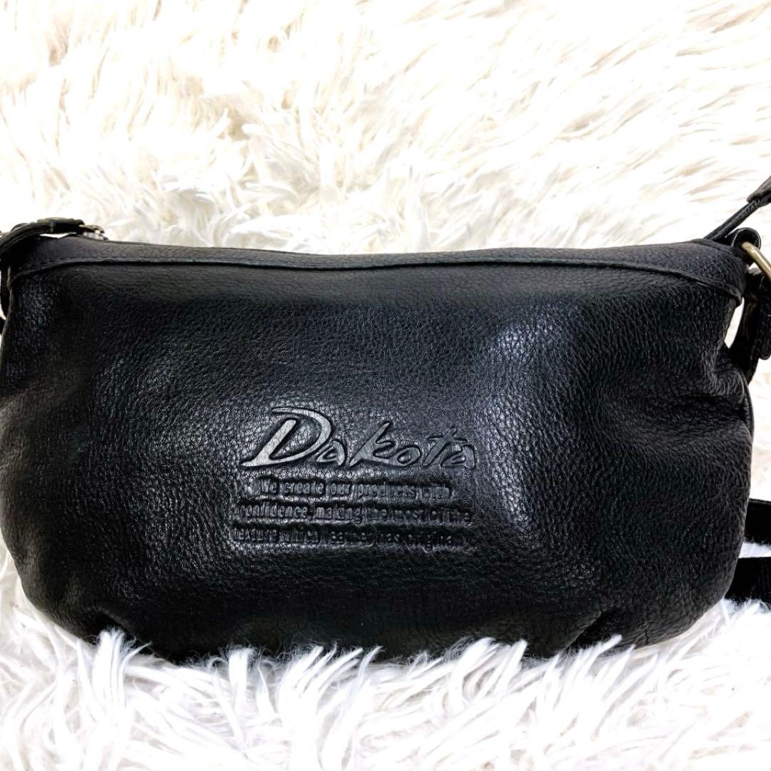 ✨新品 ダコタ ショルダーバッグ ジェントリー レザー ブラック 斜め掛け現行