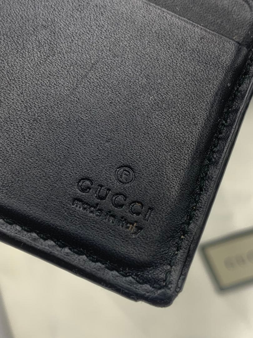 GUCCI キングスネーク GGスプリーム 二つ折り財布 GG柄 P55